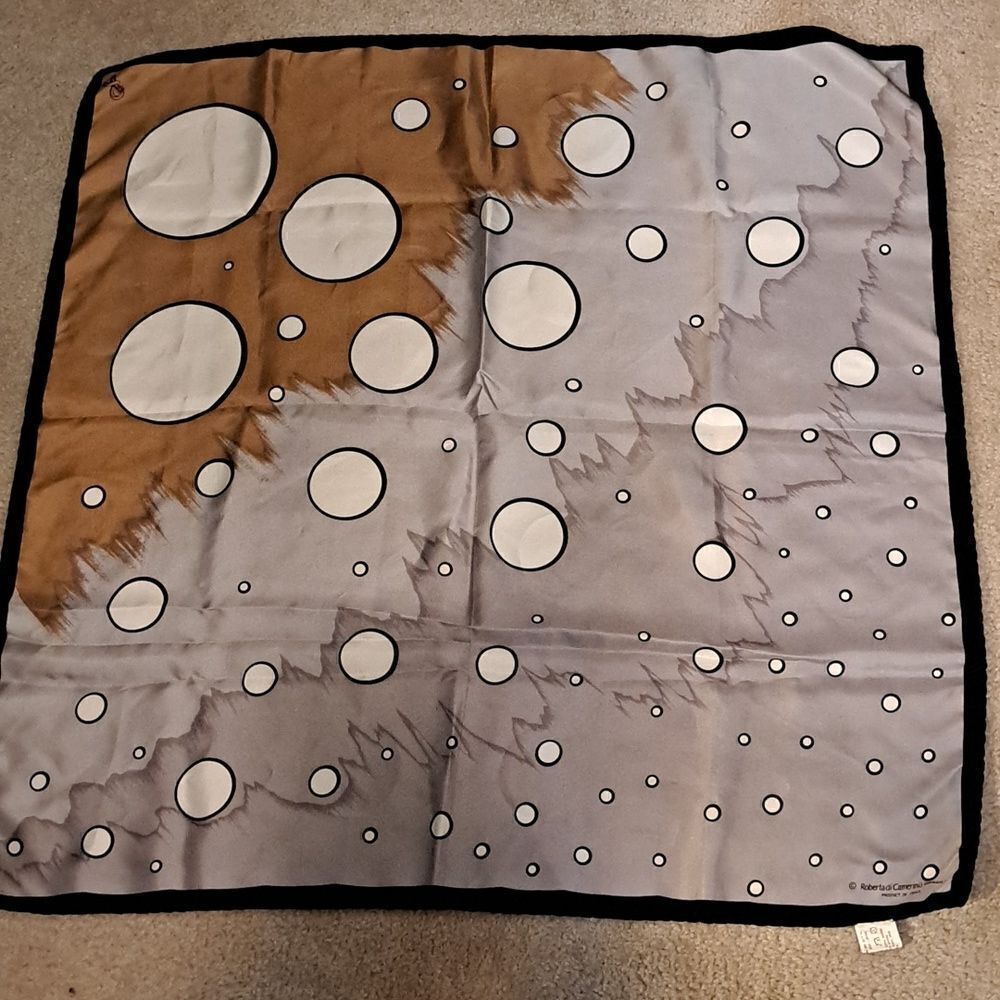 Silk Scarf Made in Italy 1976 Roberta di Camerino RARE Scarf Vintage Bubbles